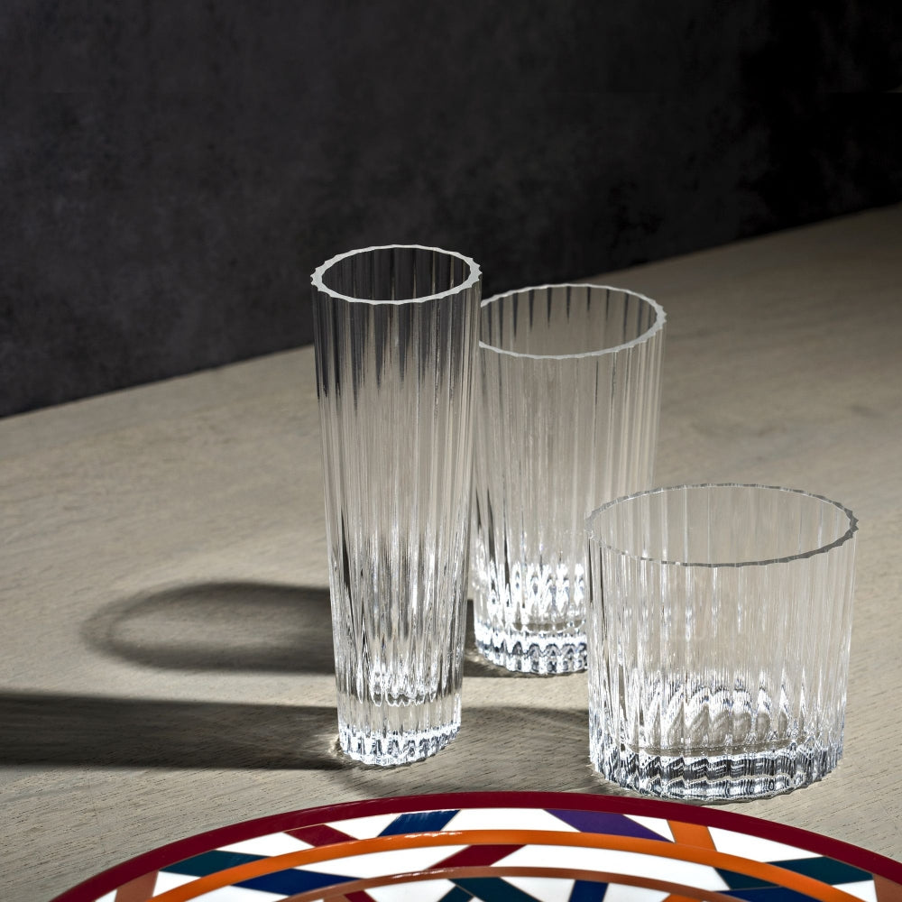 MISSONI - 6 COPAS DE VINO CON CINTA TRANSPARENTE 30 cl